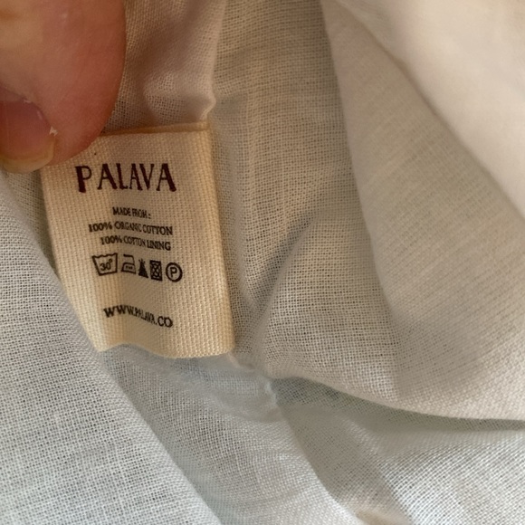 Nice plus size 100% organic cotton cream printed dress, British brand: Palava - Picture 4 of 4